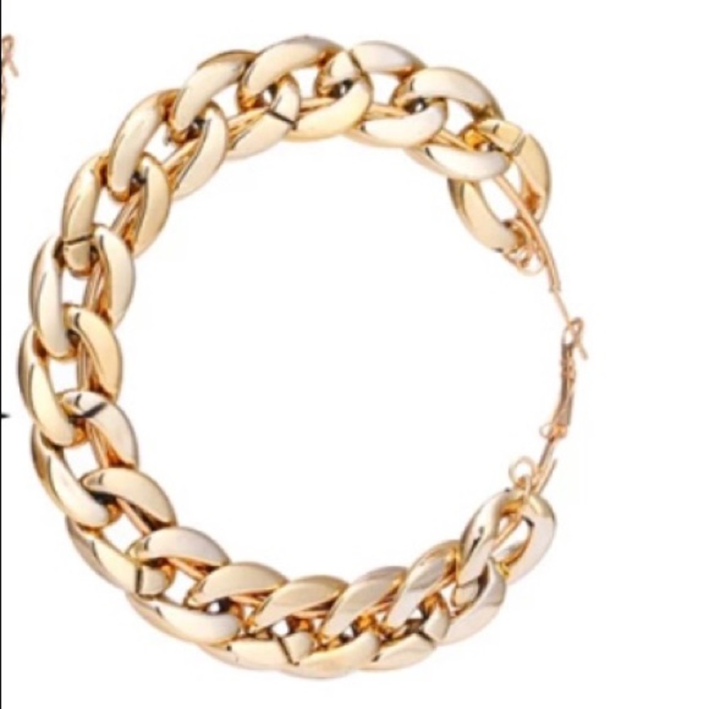 Gold Hoop earring - Picture 2 of 8